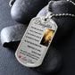 Dog Tag Necklace, GIFT TO DAUGHTER from Dad - Lion sunshine Silver or Gold