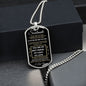 Dog Tag Necklace, GIFT TO SOULMATE - Black and Gold