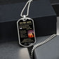 Dog Tag Necklace, GIFT TO SON from Mom - Protect You