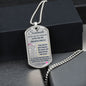 Dog Tag Necklace, GIFT TO SOULMATE - Skeleton Silver or Gold