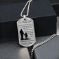 Dog Tag Necklace, GIFT TO DAUGHTER BABY GIRL - Always Remember Silver or Gold