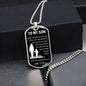 Dog Tag Necklace, GIFT TO SON from Mom - Always Remember I Love You Black