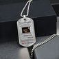 Dog Tag Necklace, GIFT TO GRANDDAUGHTER from Grandpa - Lion Silver or Gold