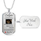 Dog Tag Necklace, GIFT TO DAUGHTER from Dad - Lion Silver or Gold