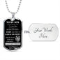 Dog Tag Necklace, GIFT TO SON - This Old Lion