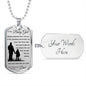 Dog Tag Necklace, GIFT TO DAUGHTER BABY GIRL - Always Remember Silver or Gold