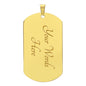 Dog Tag Necklace, Memorial Gift for Son or Daughter - Loss of Mother, Mom , Silver/Gold
