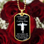 Dog Tag Necklace, Memorial Gift for Son or Daughter - Loss of Mother, Mom , Black