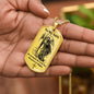 Dog Tag Necklace, Gift to Son - Saint Michael Silver / Gold