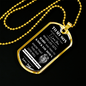 Dog Tag Necklace, GIFT TO SON - This Old Lion