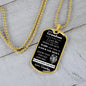 Dog Tag Necklace, Gift to Grandson from Grandpa - This Old Lion