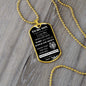 Dog Tag Necklace, GIFT TO SON - This Old Lion