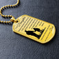 Dog Tag Necklace, GIFT TO DAUGHTER from Dad - Always Remember Silver
