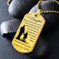 Dog Tag Necklace, GIFT TO DAUGHTER from Dad - Always Remember Silver