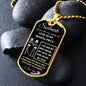 Dog Tag Necklace, GIFT FOR SOULMATE - Skeleton Black
