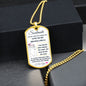 Dog Tag Necklace, GIFT TO SOULMATE - Skeleton White