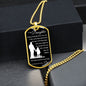 Dog Tag Necklace, GIFT TO DAUGHTER from Dad - Always Remember I Love You