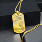 Dog Tag Necklace, GIFT TO SOULMATE - Skeleton Silver or Gold