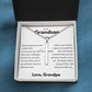 Stainless Cross Necklace/Ball and Chain, Gift to Grandson from Grandpa