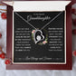 Forever Love Heart Necklace, GIFT TO GRANDDAUGHTER from Grandma or Grandpa - Gift of Life