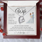 Forever Love Heart Necklace, GIFT TO WIFE - I Can't Live Without You Blue