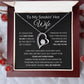 Forever Love Heart Necklace, Gift to Smokin Hot Wife - Black
