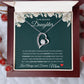 Forever Love Heart Necklace, GIFT TO DAUGHTER from Mom - Beautiful Daughter