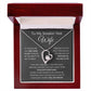 Forever Love Heart Necklace, To My Smokin Hot Wife - Grey