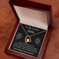 Forever Love Necklace, Gift for Future Wife / Fiancé - Black - Valentines, Birthday, Christmas, Wedding