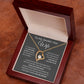 Forever Love Heart Necklace, To My Smokin Hot Wife - Grey