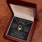 Forever Love Heart Necklace, Gift to Smokin Hot Wife - Black