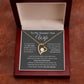 Forever Love Heart Necklace, To My Smokin Hot Wife - Grey
