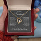 Forever Love Necklace, To Soulmate - Grey Background
