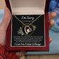 Forever Love Necklace, Apology / I'm Sorry Gift, Black - To Wife, To Girlfriend, To Daughter, To Mom, To Sister, To Ex, To Mistress