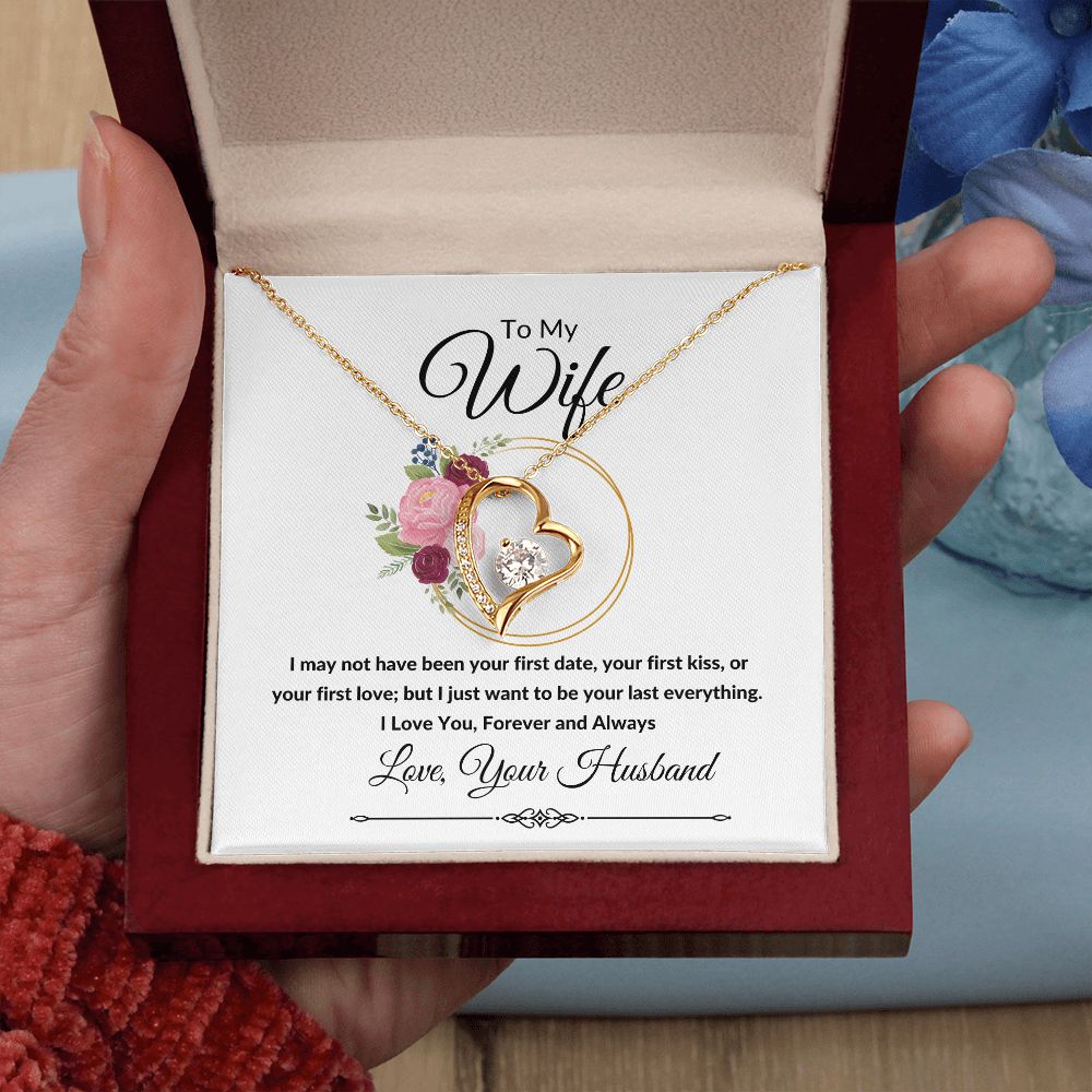 Forever Love Heart Necklace, Gift to Wife, Soulmate - Valentines, Birthday, Christmas, Mother's Day, Anniversary