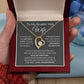 Forever Love Heart Necklace, To My Smokin Hot Wife - Grey