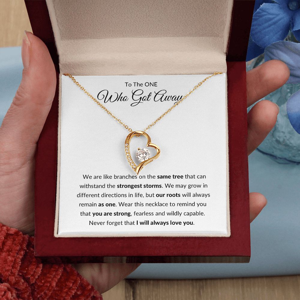 Forever Love Necklace, Gift to Ex Wife, Girlfriend - One Who Got Away Branches of Tree