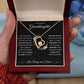 Forever Love Heart Necklace, GIFT TO GRANDDAUGHTER from Grandma or Grandpa - Gift of Life