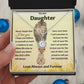 Eternal Hope Necklace, 2 GIFT TO DAUGHTER from Mom or Dad- Old Lion