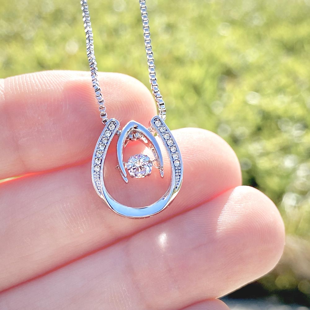 Luck in Love Necklace, Gift to New Mom 2022 - First Mothers Day, New Mommy, Pregnancy Gift, New Adoptive Mom, Christmas