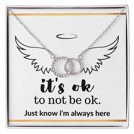 Perfect Pair Necklace, Gift of Bereavement - Memorial Gift, Sympathy Gift, Loss of Mother, Loss of Father, Loss of Child, Miscarriage, Loss of Dog or Pet