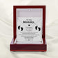 To My Mommy Mom to be, Baby Feet - Perfect Pair Necklace -  Baby Shower Gift, Expecting Mother to Be Gift (14K white gold over stainless steel)