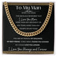 Cuban Link Necklace, Gift to My Man- I Love You More -
