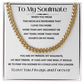 Cuban Link Necklace, GIFT TO SOULMATE - I Love You More White