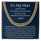 Cuban Link Chain, Gift to My Man, Husband, Boyfriend - I Love You - Anniversay, Birthdays, Christmas, Valentines Day,