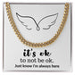 Cuban link Chain, Bereavement Gift - Memorial Gift, Sympathy Gift, Loss of Father, Loss of Mother, Loss of Child, Loss of Dog or Pet, Divorce, Breakup