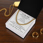 Cuban Link Chain Necklace - Gift to My Man, Boyfriend, Husband, Soulmate - You Are My Person