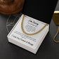 I'm Sorry Apology Gift for Him, Cuban Chain Link Necklace - To Husband, Boyfriend, Son, Brother, Ex