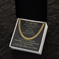 Cuban Link Chain Necklace - To My Man - You Are My Person