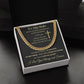 Cuban Link Chain Necklace - To My Man - Cross